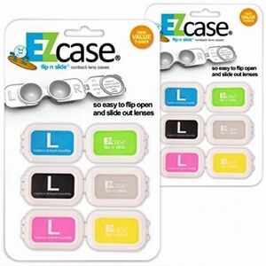 EZ Case Flip n Slide Contact Lens Case (2-Pack = 6 total cases)